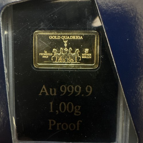 Goldbarren gold quadriga - gold,