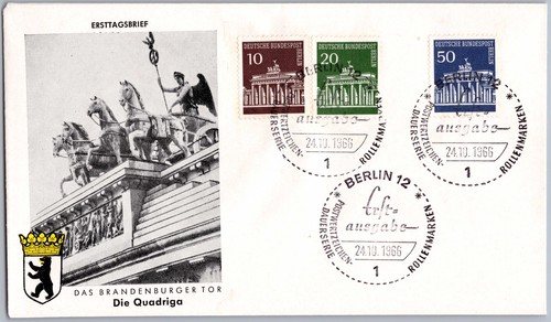 Berlin fdc 1966 brandenburger - fdc,