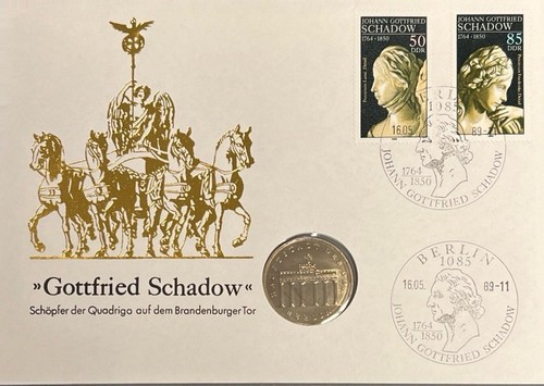 Ddr numisbrief johann - ddr,
