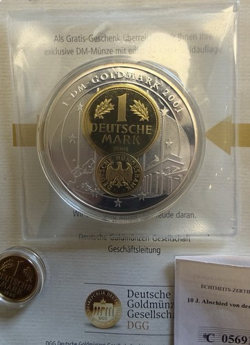 Gold münze 2001 - gold,