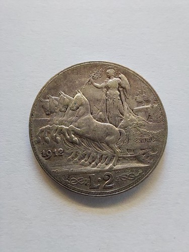 Italien lire 1912 quadriga - italien, 2