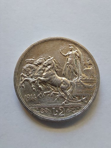Italien lire 1914 quadriga - italien, 2